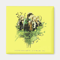 FRODO™ met Hobbits Vector Collage