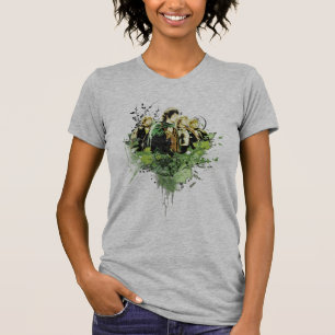 FRODO™ met Hobbits Vector Collage T-shirt