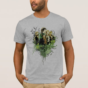 FRODO™ met Hobbits Vector Collage T-shirt