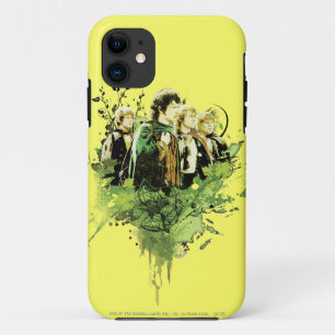 FRODO™ met VectorCollage Hobbits Case-Mate iPhone Case