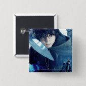 FRODO™ met zwaard Vierkante Button 5,1 Cm (Voorkant /achterkant)