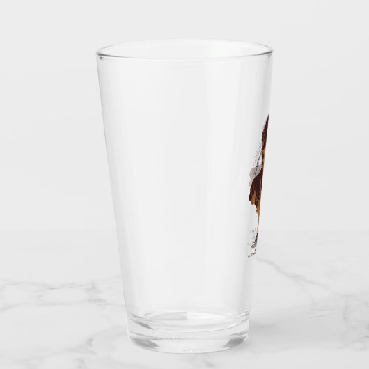 FRODO™ MOUNT DOOM™ Tengwar-inscriptie Grafisch Glas (Rechts)