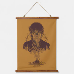 FRODO™ MOUNT DOOM™ Tengwar-inscriptie Grafisch Hangend Wandkleed