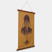 FRODO™ MOUNT DOOM™ Tengwar-inscriptie Grafisch Hangend Wandkleed (Gebogen)