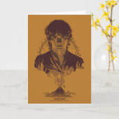 FRODO™ MOUNT DOOM™ Tengwar inscriptie grafisch Kaart (Gele Bloem)