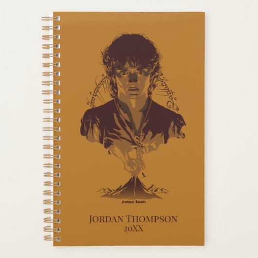 FRODO™ MOUNT DOOM™ Tengwar-inscriptie Grafisch Planner (Voorkant)