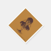 FRODO™ MOUNT DOOM™ Tengwar-inscriptie Grafisch Servet (Hoek)