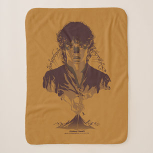 FRODO™ MOUNT DOOM™ Tengwar-inscriptie Grafisch Sherpa Deken