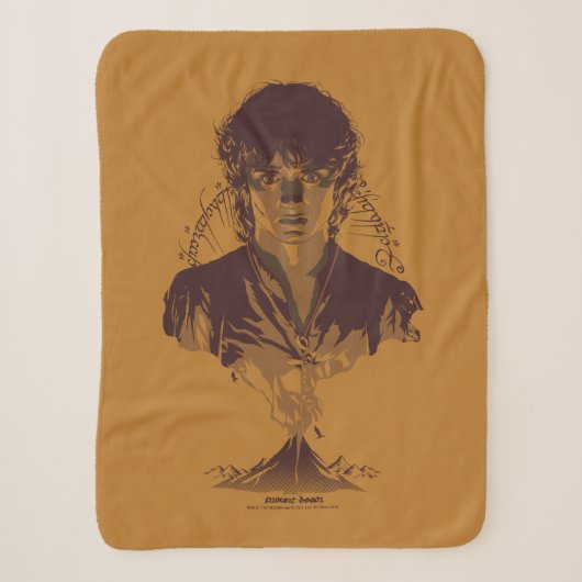 FRODO™ MOUNT DOOM™ Tengwar-inscriptie Grafisch Sherpa Deken (Voorkant)