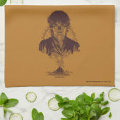 FRODO™ MOUNT DOOM™ Tengwar-inscriptie Grafisch Theedoek (Gevouwen)