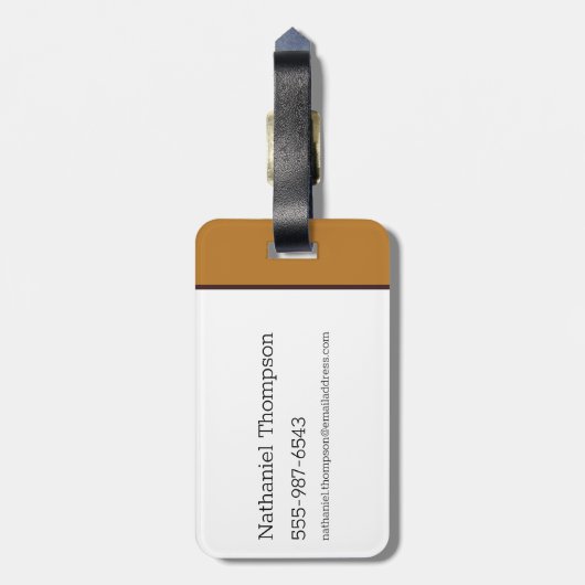 FRODO™ MOUNT DOOM™ Tengwar Inscription Graphic Bagagelabel (Achterkant verticaal)