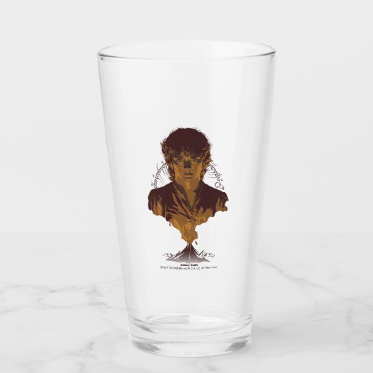 FRODO™ MOUNT DOOM™ Tengwar Inscription Graphic Glas (Voorkant)