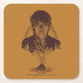 FRODO™ MOUNT DOOM™ Tengwar Inscription Graphic Kartonnen Onderzetters (Voorkant)