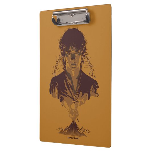 FRODO™ MOUNT DOOM™ Tengwar Inscription Graphic Klembord (Links)