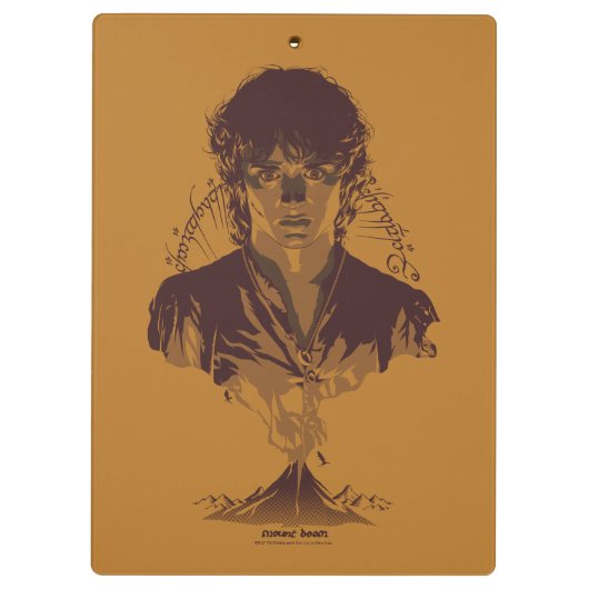 FRODO™ MOUNT DOOM™ Tengwar Inscription Graphic Klembord (Achterkant)