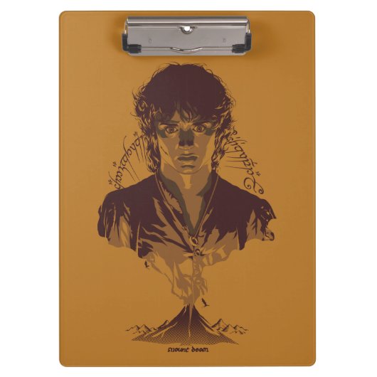 FRODO™ MOUNT DOOM™ Tengwar Inscription Graphic Klembord (Voorkant)