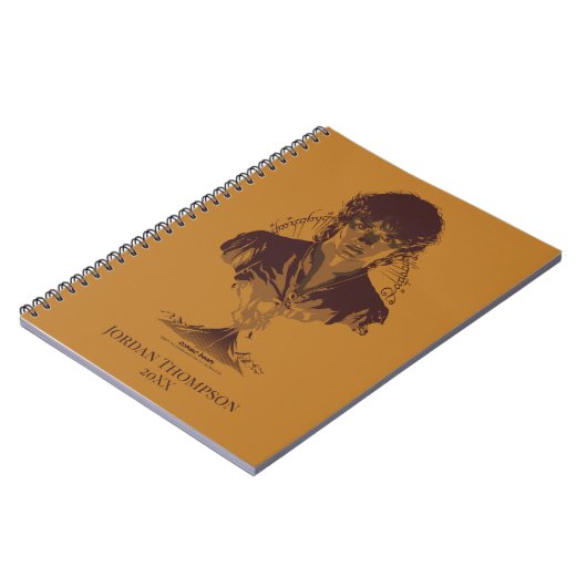 FRODO™ MOUNT DOOM™ Tengwar Inscription Graphic Notitieboek (Linkerzijde)