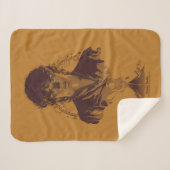 FRODO™ MOUNT DOOM™ Tengwar Inscription Graphic Sherpa Deken (Voorkant (horizontaal))