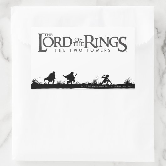 FRODO™, Sam en GOLLUM™ Rechthoekige Sticker (Tas)