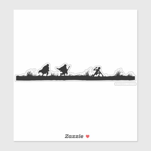 FRODO™, Sam en GOLLUM™ Sticker (Vel)