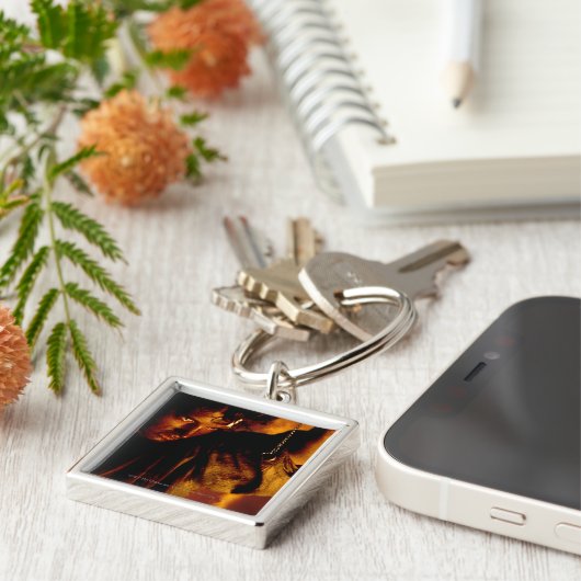 FRODO™-stappen op Ring Sleutelhanger (Zijkant)