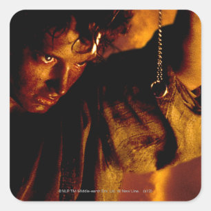 FRODO™-stappen op Ring Vierkante Sticker