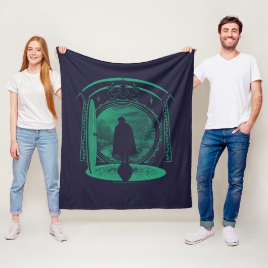 FRODO™ Verlaat het SILHOUET VAN DE SHIRE™ Fleece Deken (In situ)