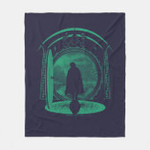 FRODO™ Verlaat het SILHOUET VAN DE SHIRE™ Fleece Deken (Voorkant)