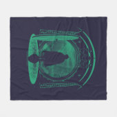 FRODO™ Verlaat het SILHOUET VAN DE SHIRE™ Fleece Deken (Voorkant (Horizontaal))
