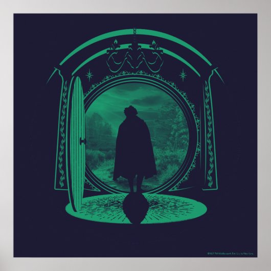 FRODO™ Verlaten van THE SHIRE™ Silhouet Poster (Voorkant)