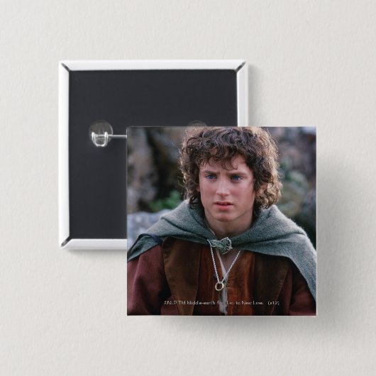 FRODO™ VIERKANTE BUTTON 5,1 CM (Voorkant /achterkant)