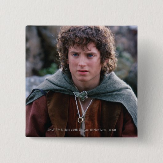 FRODO™ VIERKANTE BUTTON 5,1 CM (Voorkant)