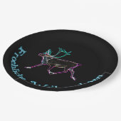 Froehliche Weihnachten - Electric Cariou Papieren Bordje (Gekanteld)