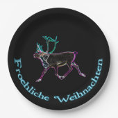 Froehliche Weihnachten - Electric Cariou Papieren Bordje (Voorkant)