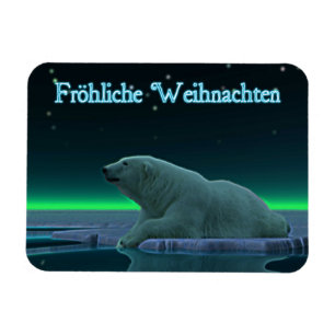 Froehliche Weihnachten - Ice Edge Polar Beer Magneet