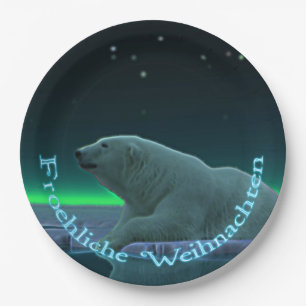 Froehliche Weihnachten - Ice Edge Polar Beer Papieren Bordje