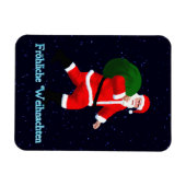 Froehliche Weihnachten - Santa Claus Magneet (Horizontaal)