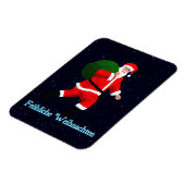 Froehliche Weihnachten - Santa Claus Magneet (Linkerzijde)
