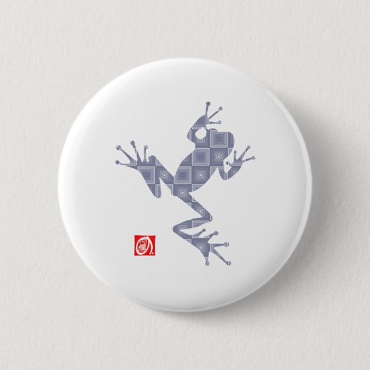 frog5 ronde button 5,7 cm (Voorkant)