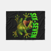 Frog 67 Meme Six Seven Funny Gen Alpha  Fleece Deken (Voorkant (Horizontaal))