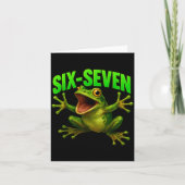 Frog 67 Meme Six Seven Funny Gen Alpha  Kaart (Voorkant)