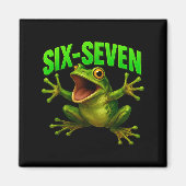 Frog 67 Meme Six Seven Funny Gen Alpha  Magneet (Voorkant)