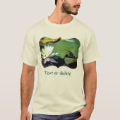 Frog Admiring Water Lily Nature Light Personalized T-shirt (Voorkant)