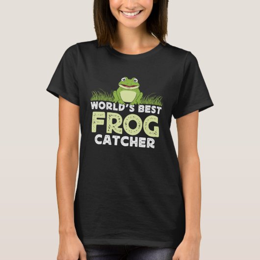 Frog Amphibians Exotic Animal Frog Hunter Tadpole  T-shirt (Voorkant)