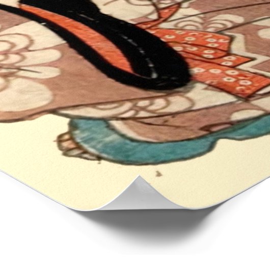 Frog and Tiger Playing a Comical Ken Game Poster (Hoek)