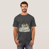 Frog andoad Fishing funny T-shirt (Voorkant volledig)