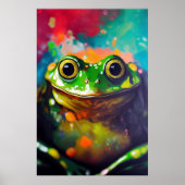 Frog Animal Discovery Adventure Natuur Planet Ear Poster (Voorkant)