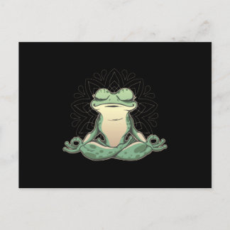 Frog Animal Doing Yoga Briefkaart