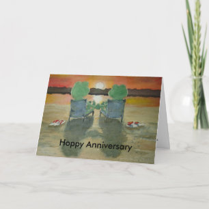 Frog Anniversary Card Hoppy Happy Anniversary Kaart