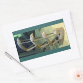 Frog Art CB Rechthoekige Sticker (Envelop)